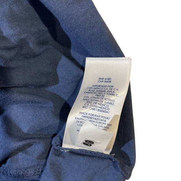 Chaps‎ Womens Blue Crochet Sleeve Top 2X Cotton Blend - Picture 11 of 12